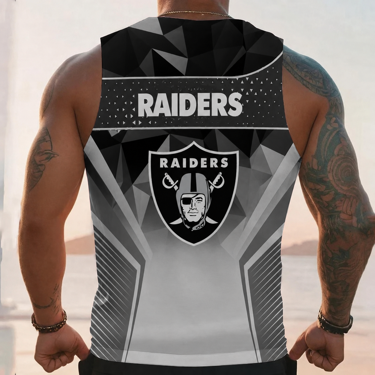 EXCLUSIVE EDITION - NEW CUSTOMIZED NFL07 LVR LAS VEGAS RAIDERS UNISEX TANK TOP
