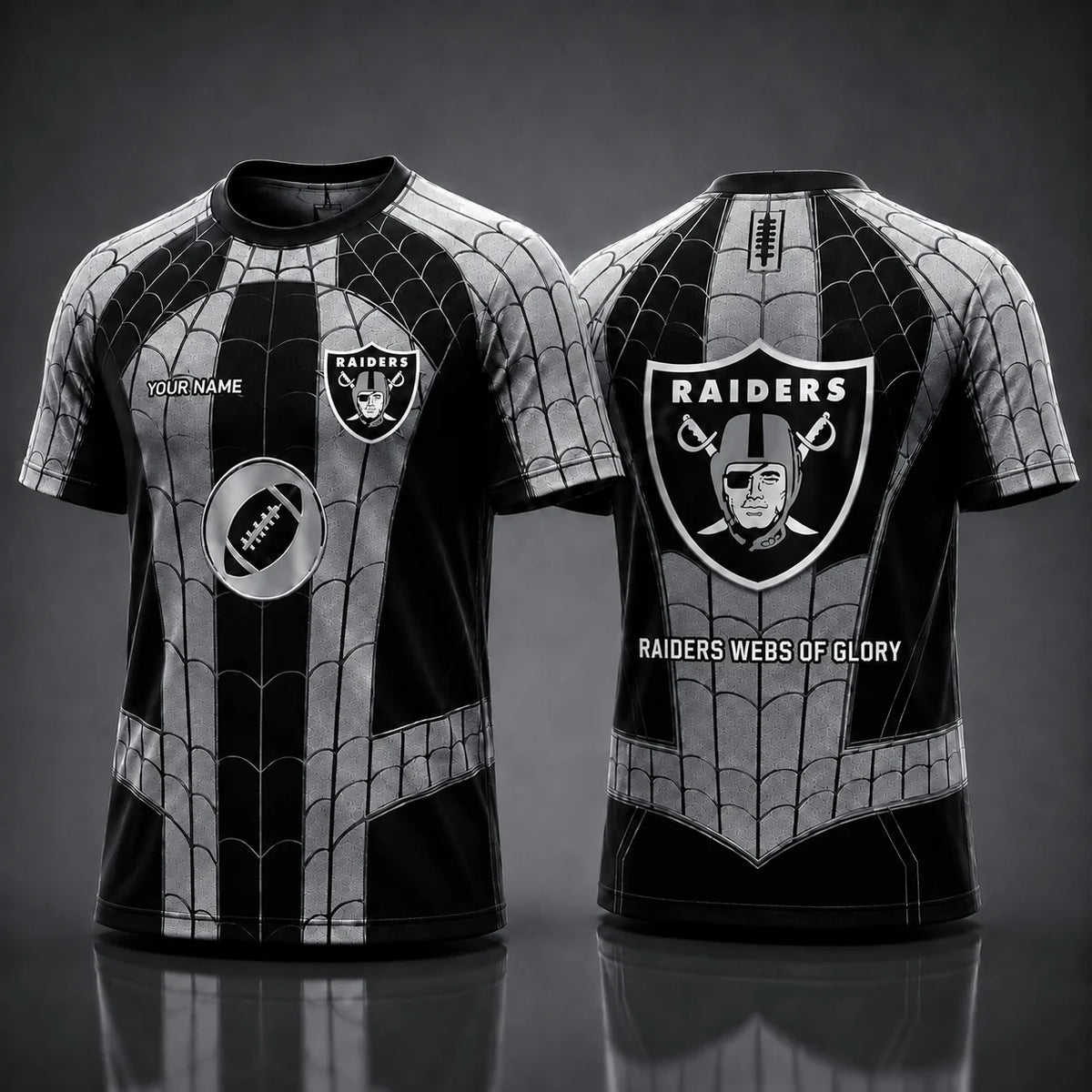 [SPECIAL OFFER] NEW CUSTOMIZED NFL07 LVR LAS VEGAS RAIDERS x SPIDER T-SHIRT, HOODIE & ZIP HOODIE