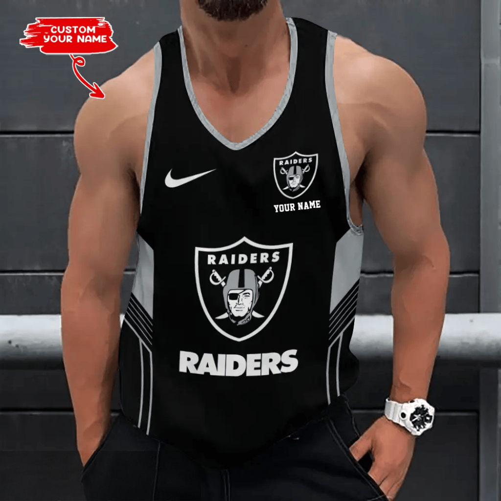 [SPECIAL OFFER] NEW CUSTOMIZED NFL07 LVR LAS VEGAS RAIDERS UNISEX TANK TOP