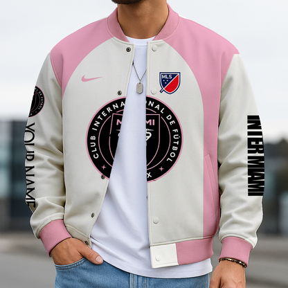 LIMITED EDITION - NEW CUSTOMIZED MLS07 IMC IMAM CF SATIN VARSITY & BASEBALL JACKET