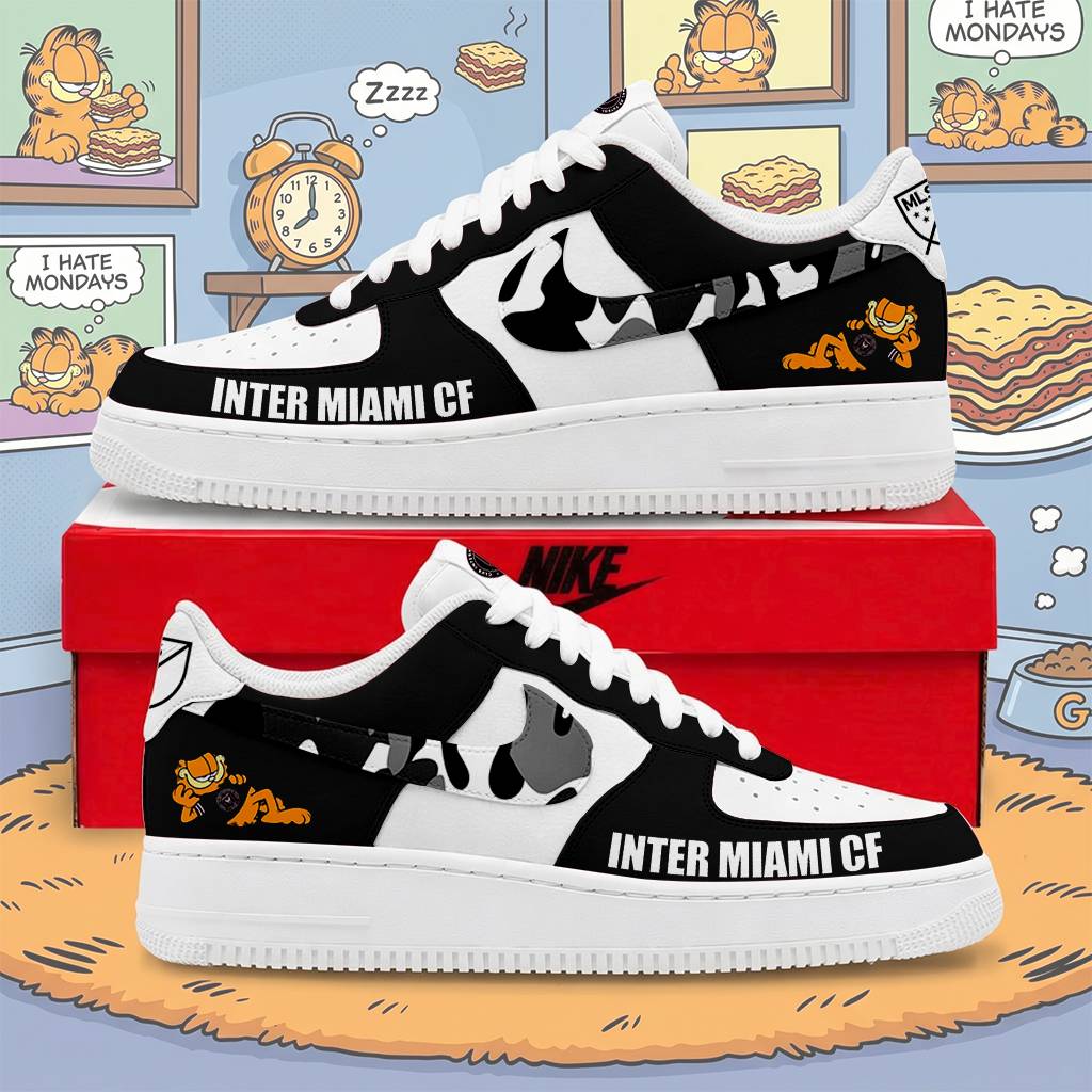 FINAL SALE - NEW CUSTOMIZED MLS07 IMC IMAM CF x GARFIELD AF1 SNEAKERS