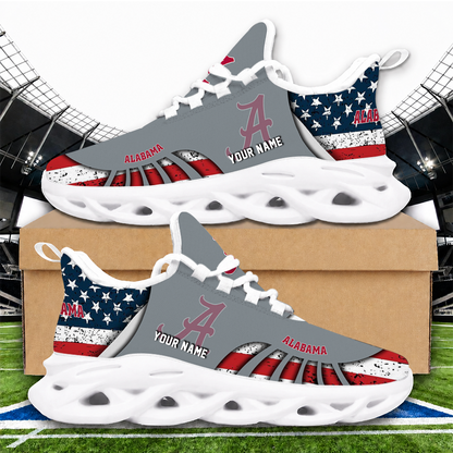 [FAN FAVORITE] NEW CUSTOMIZED NCAA FBS08 ABC ALABAMA CRIMSON TIDE CLUNKY SNEAKERS