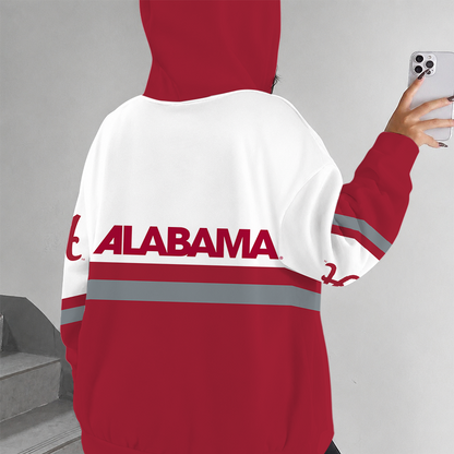 [FAN FAVORITE] NEW CUSTOMIZED NCAA FBS08 ABC ALABAMA CRIMSON TIDE ZIP HOODIE