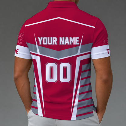 [FAN FAVORITE] NEW CUSTOMIZED NCAA FBS08 ABC ALABAMA CRIMSON TIDE POLO SHIRT
