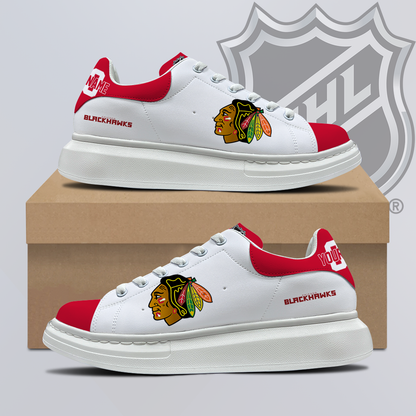 [SUPER SALE] NEW CUSTOMIZED NHL08 CBH CHICAGO BLACKHAWKS MCQUEEN SHOES