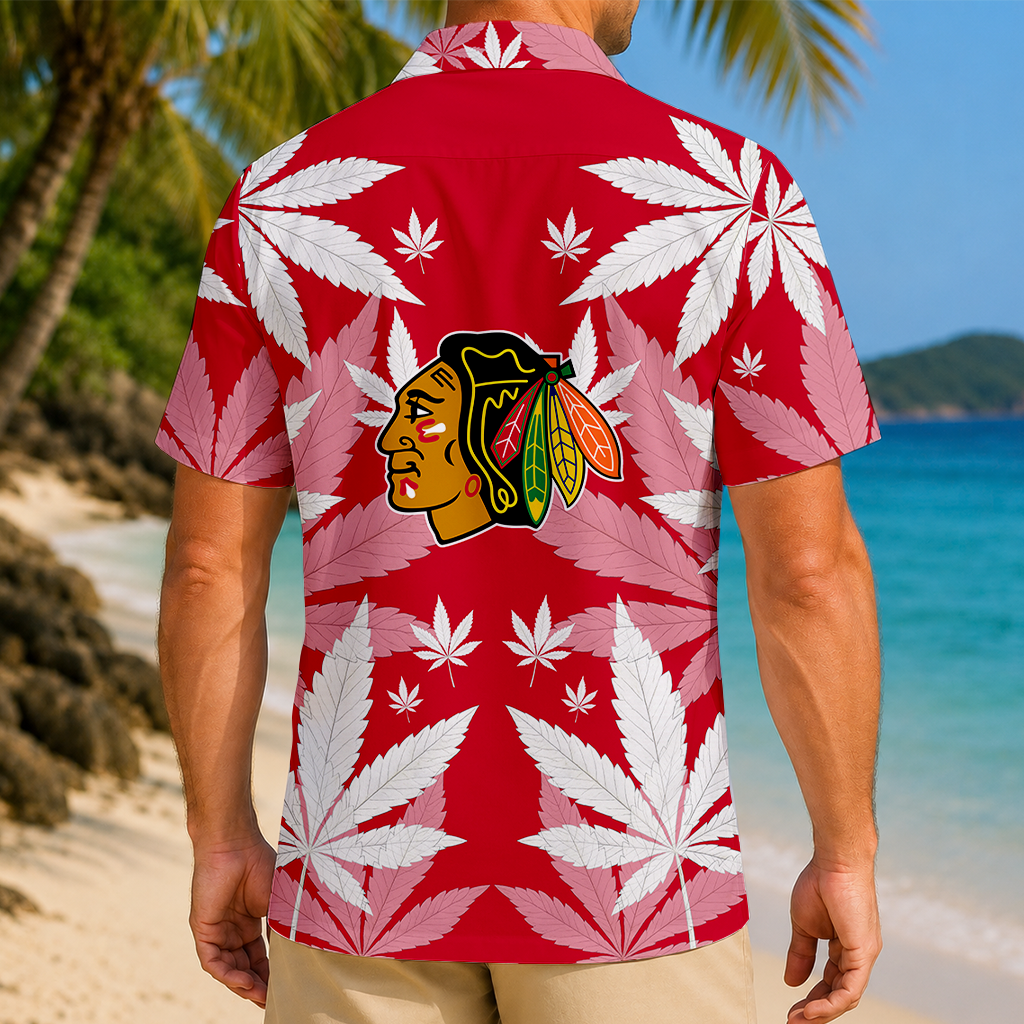 LIMITED EDITION - NEW CUSTOMIZED NHL08 CBH CHICAGO BLACKHAWKS UNISEX HAWAIIAN SHIRT