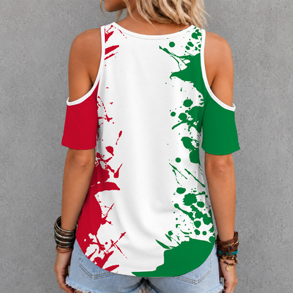 [SUPER SALE] NEW CUSTOMIZED NHL08 CBH CHICAGO BLACKHAWKS CRISS CROSS V-NECK TOP