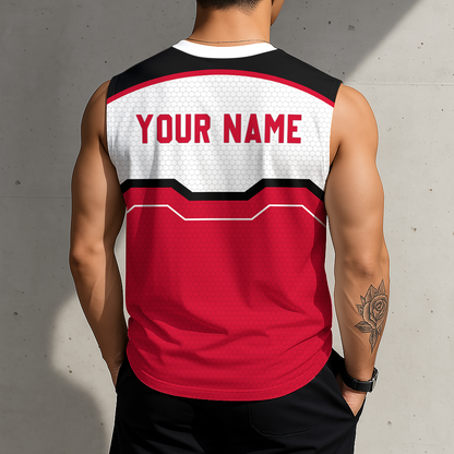 SPECIAL EDITION - NEW CUSTOMIZED NHL08 CBH CHICAGO BLACKHAWKS MEN'S GYM SHIRT