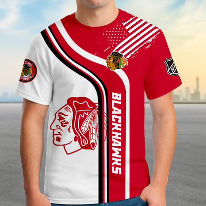 ELITE EDITION - NEW CUSTOMIZED NHL08 CBH CHICAGO BLACKHAWKS POLO SHIRT, ZIP POLO SHIRT & T-SHIRTS