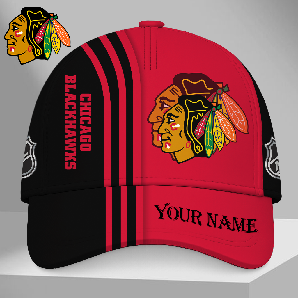 SPECIAL EDITION - NEW CUSTOMIZED NHL08 CBH CHICAGO BLACKHAWKS CLASSIC CAP