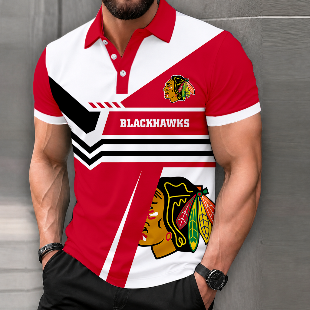 LIMITED EDITION - NEW CUSTOMIZED NHL08 CBH CHICAGO BLACKHAWKS POLO SHIRT, ZIP POLO SHIRT & T-SHIRTS
