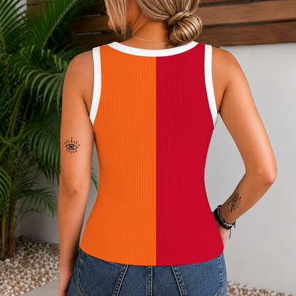 [SUPER SALE] NEW CUSTOMIZED NHL08 CBH CHICAGO BLACKHAWKS WOMEN'S V-NECK TANK TOP
