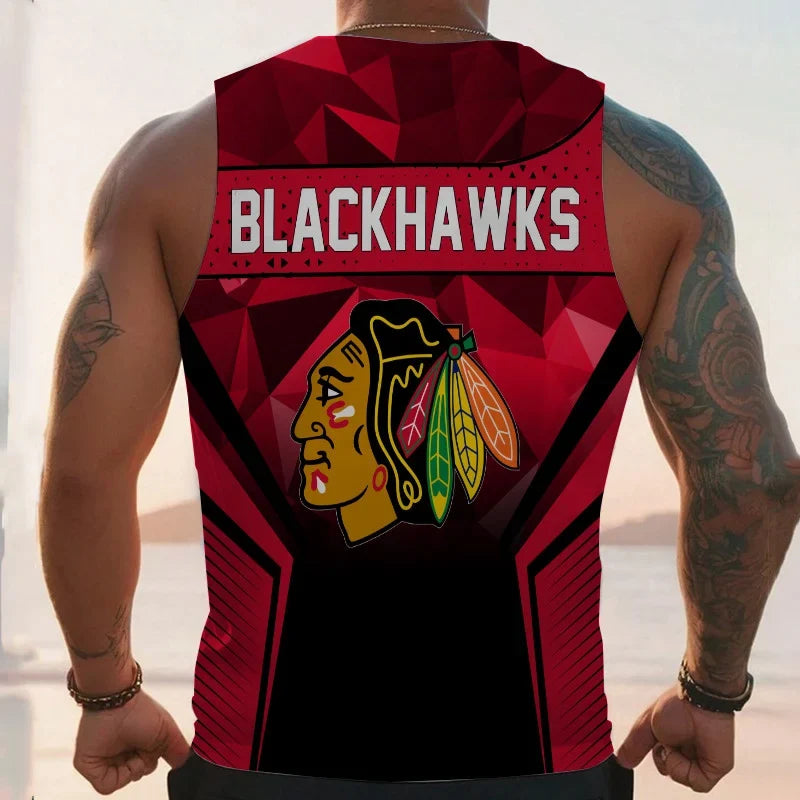 [SUPER SALE] NEW CUSTOMIZED NHL08 CBH CHICAGO BLACKHAWKS UNISEX TANK TOP