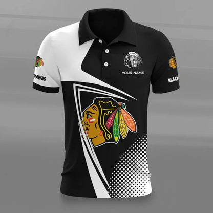 [SUPER SALE] NEW CUSTOMIZED NHL08 CBH CHICAGO BLACKHAWKS POLO SHIRT