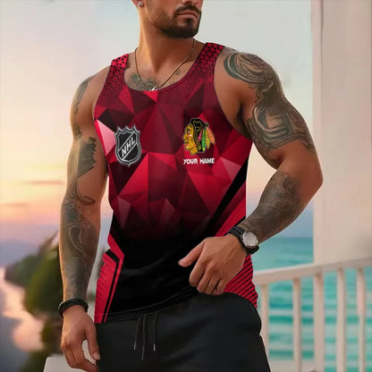 [SUPER SALE] NEW CUSTOMIZED NHL08 CBH CHICAGO BLACKHAWKS UNISEX TANK TOP