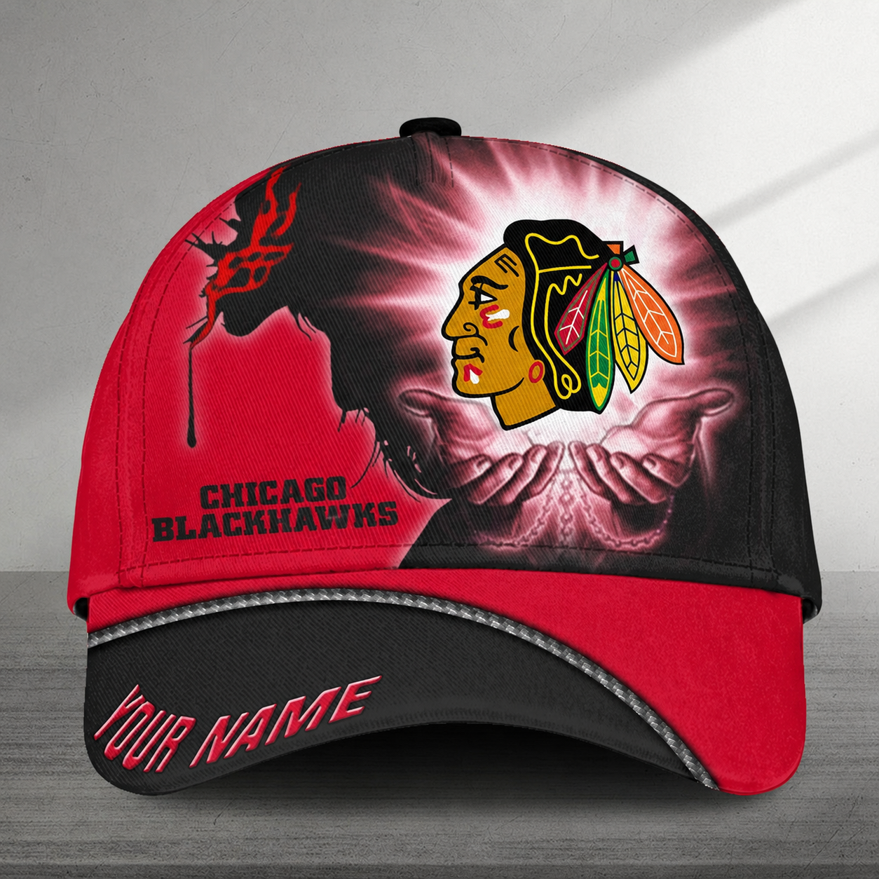 LIMITED EDITION - NEW CUSTOMIZED NHL08 CBH CHICAGO BLACKHAWKS CLASSIC CAP