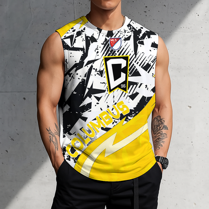 POPULAR NOW - NEW CUSTOMIZED MLS08 CLC COLUMBUS CREW TANK TOP & GYM SHIRT
