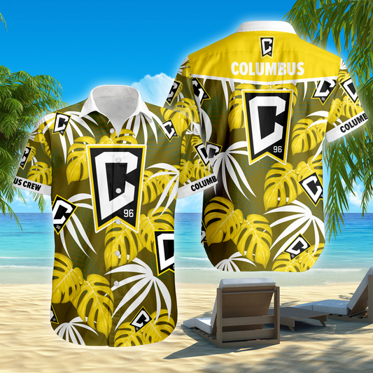 ENDING TODAY - NEW CUSTOMIZED MLS08 CLC COLUMBUS CREW UNISEX HAWAIIAN SHIRT