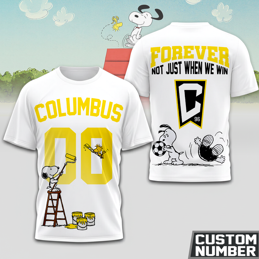 ENDING TODAY - NEW CUSTOMIZED MLS08 CLC COLUMBUS CREW x SNOOPY HOODIE, T-SHIRTS, ZIP HOODIE, SWEATSHIRTS & POLO