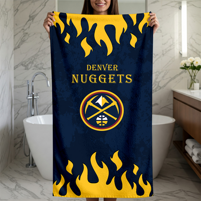 LIMITED EDITION - NEW CUSTOMIZED NBA08 DNU DENVER NUGGETS BEACH TOWEL FOR FAN