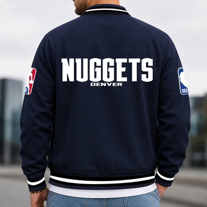 [HOT DEAL] NEW CUSTOMIZED NBA08 DNU DENVER NUGGETS MULTICOLOR MEN'S CASUAL JACKET