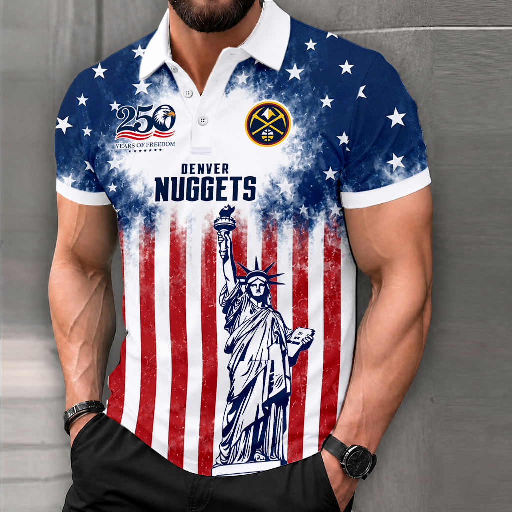 LIMITED EDITION - NEW CUSTOMIZED NBA08 DNU DENVER NUGGETS POLO SHIRT, ZIP POLO SHIRT & T-SHIRTS