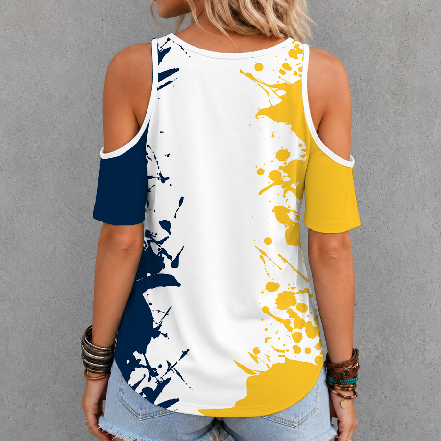 [HOT DEAL] NEW CUSTOMIZED NBA08 DNU DENVER NUGGETS CRISS CROSS V-NECK TOP