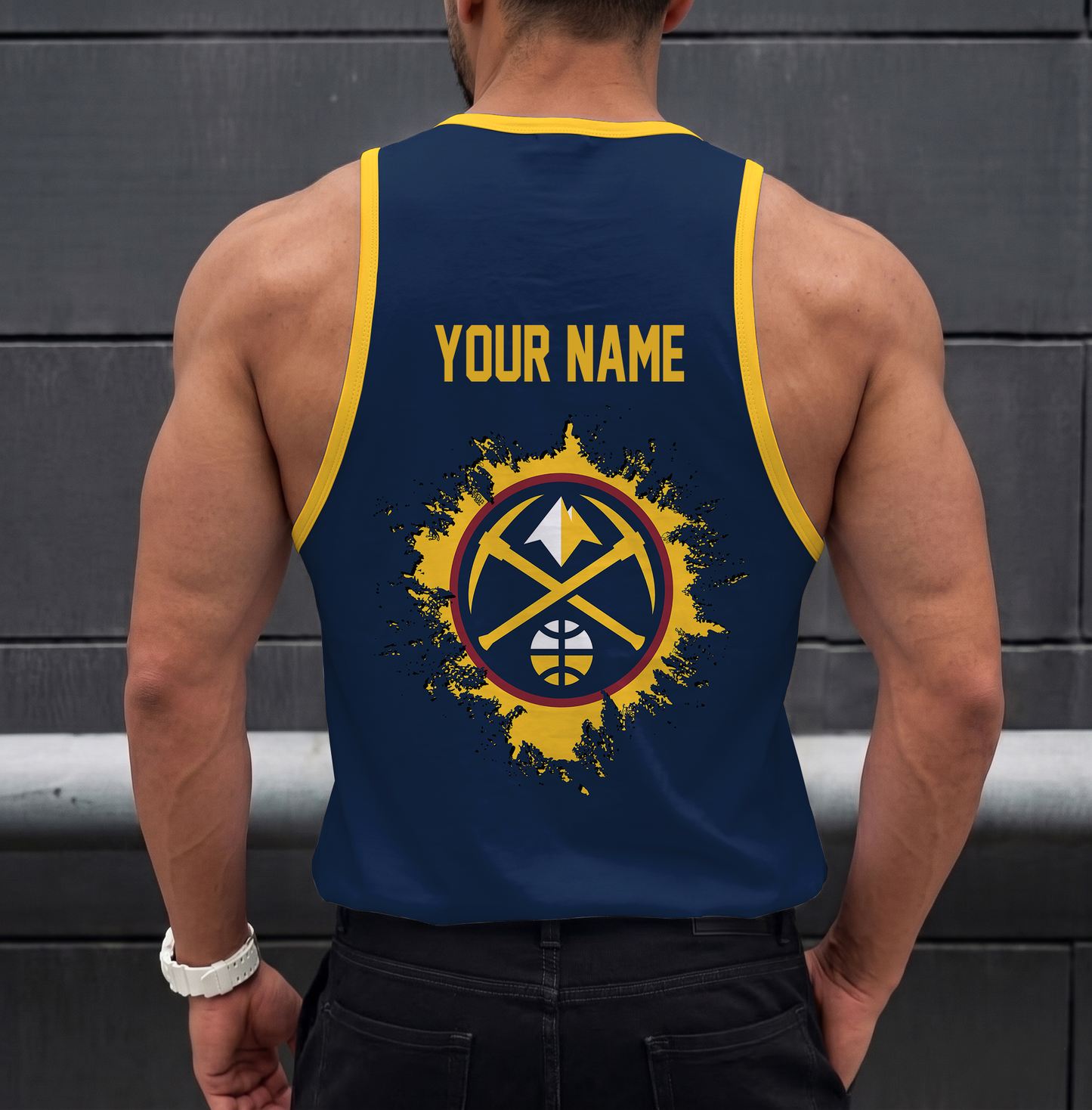 ELITE EDITION - NEW CUSTOMIZED NBA08 DNU DENVER NUGGETS UNISEX TANK TOP