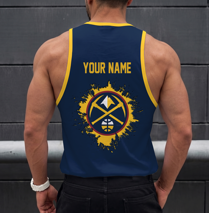 ELITE EDITION - NEW CUSTOMIZED NBA08 DNU DENVER NUGGETS UNISEX TANK TOP
