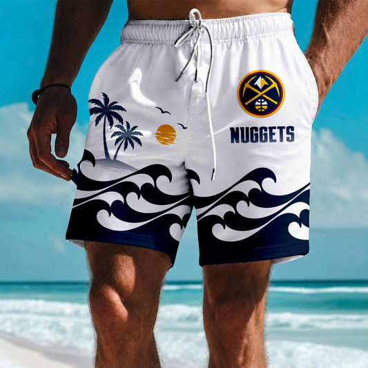 LIMITED EDITION - NEW CUSTOMIZED NBA08 DNU DENVER NUGGETS SHORT PANTS