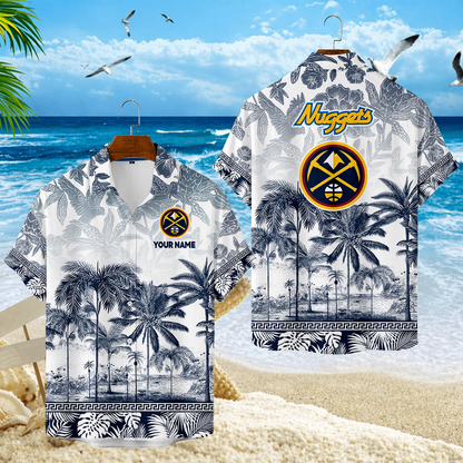 FINAL CLEARANCE - NEW CUSTOMIZED NBA08 DNU DENVER NUGGETS UNISEX HAWAIIAN SHIRT