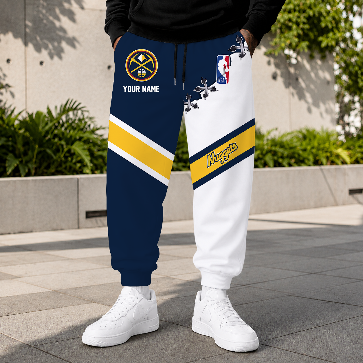 ELITE EDITION - NEW CUSTOMIZED NBA08 DNU DENVER NUGGETS SWEATPANTS