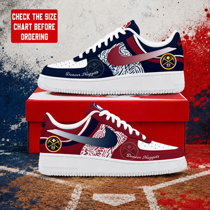 VIRAL EDITION - NEW CUSTOMIZED NBA08 DNU DENVER NUGGETS AF1 SNEAKERS