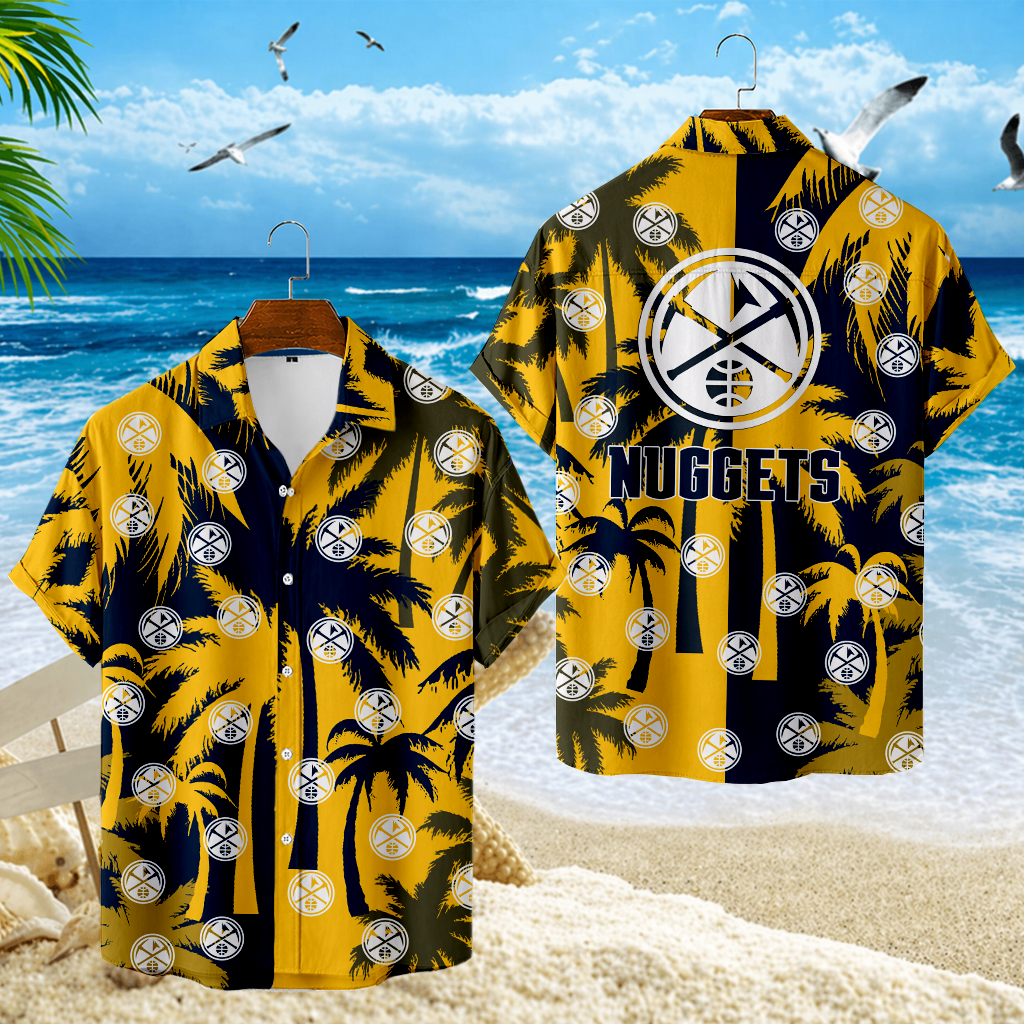 LIMITED EDITION - NEW CUSTOMIZED NBA08 DNU DENVER NUGGETS UNISEX HAWAIIAN SHIRT
