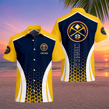 LIMITED EDITION - NEW CUSTOMIZED NBA08 DNU DENVER NUGGETS UNISEX HAWAIIAN SHIRT