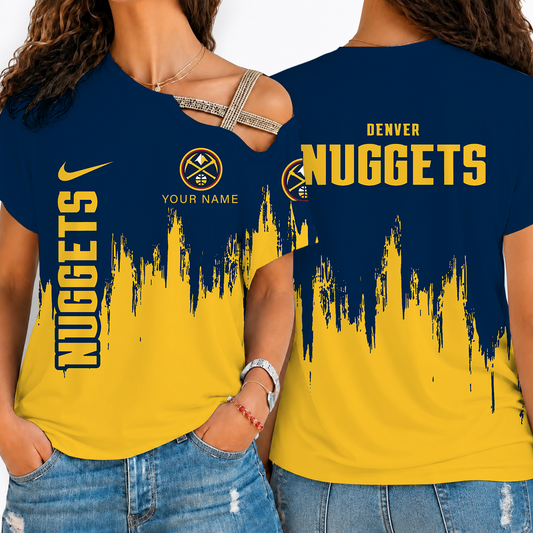 [HOT DEAL] NEW CUSTOMIZED NBA08 DNU DENVER NUGGETS SHOULDER SHIRT