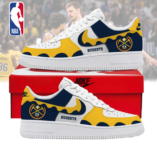 LIMITED EDITION - NEW CUSTOMIZED NBA08 DNU DENVER NUGGETS AF1 SNEAKERS