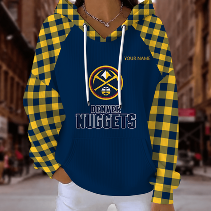 [HOT DEAL] NEW CUSTOMIZED NBA08 DNU DENVER NUGGETS  RIBBED HOODIE & SWEATSHIRT
