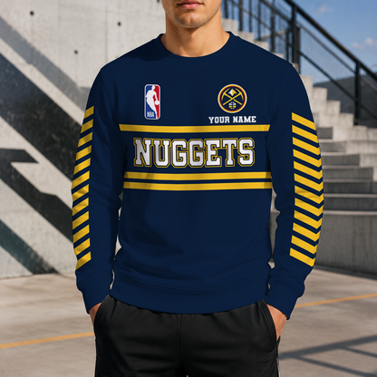LIMITED EDITION - NEW CUSTOMIZED NBA08 DNU DENVER NUGGETS UNISEX SWEATSHIRT