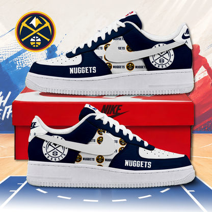 LIMITED EDITION - NEW CUSTOMIZED NBA08 DNU DENVER NUGGETS AF1 SNEAKERS