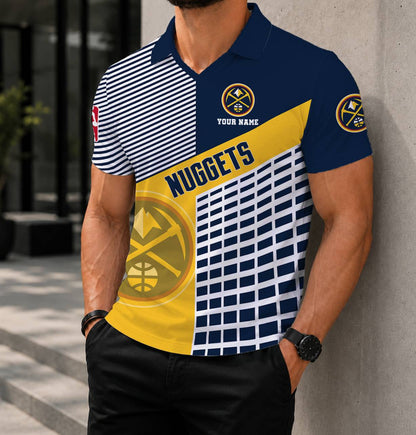 LIMITED EDITION - NEW CUSTOMIZED NBA08 DNU DENVER NUGGETS POLO SHIRT