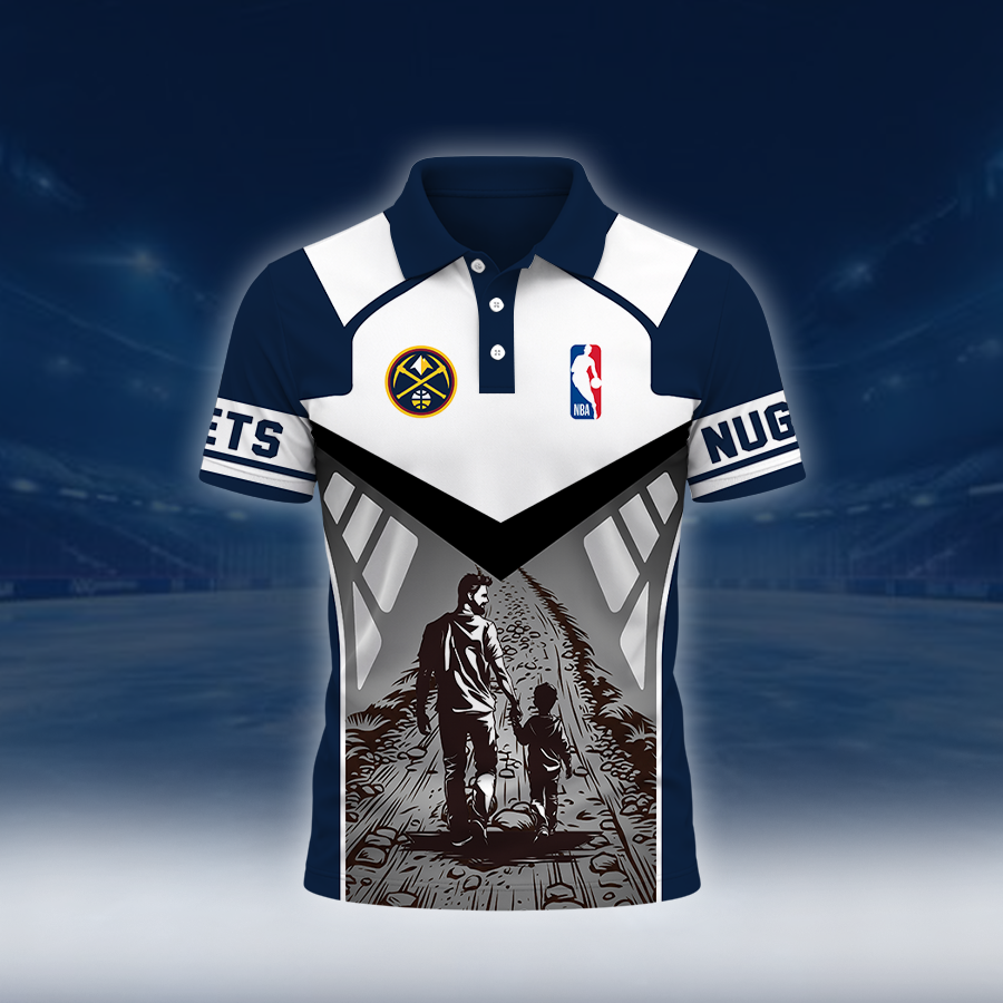 LIMITED EDITION - NEW CUSTOMIZED NBA08 DNU DENVER NUGGETS POLO SHIRT