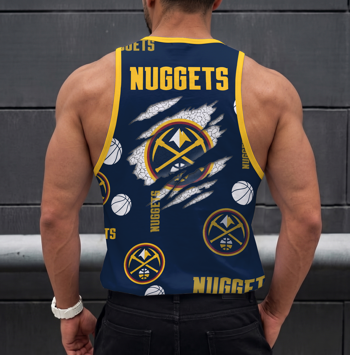 LIMITED EDITION - NEW CUSTOMIZED NBA08 DNU DENVER NUGGETS UNISEX TANK TOP