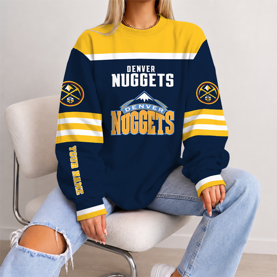 [HOT DEAL] NEW CUSTOMIZED NBA08 DNU DENVER NUGGETS UNISEX SWEATSHIRT
