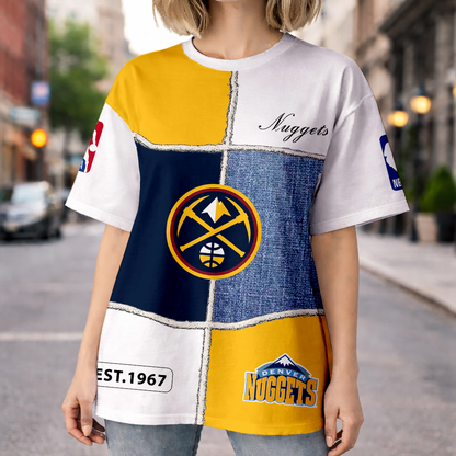 LIMITED EDITION - NEW CUSTOMIZED NBA08 DNU DENVER NUGGETS UNISEX T-SHIRT, POLO, HOODIE & JACKETS