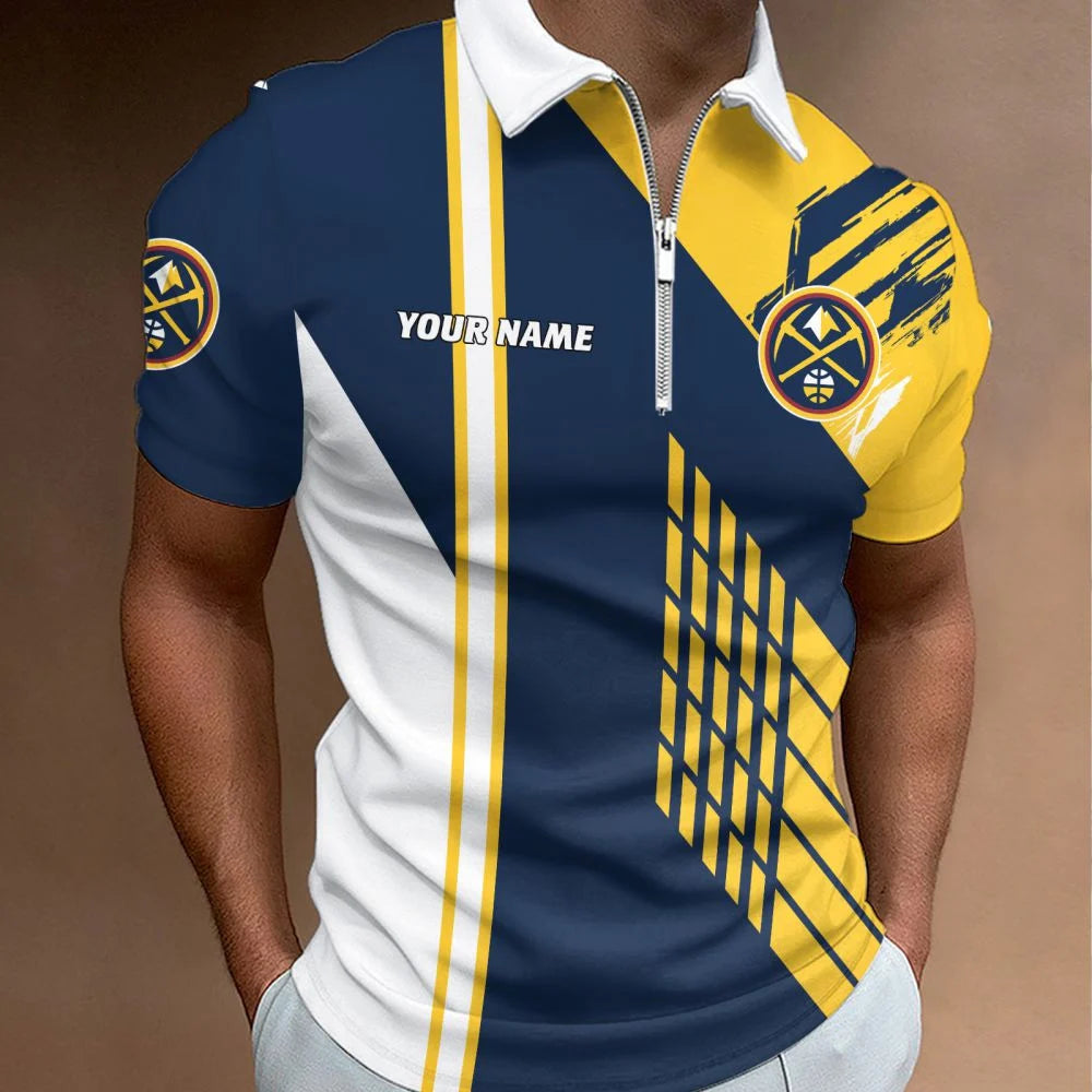 LIMITED EDITION - NEW CUSTOMIZED NBA08 DNU DENVER NUGGETS POLO SHIRT, ZIP POLO SHIRT & T-SHIRTS