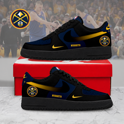 LIMITED EDITION - NEW CUSTOMIZED NBA08 DNU DENVER NUGGETS AF1 SNEAKERS