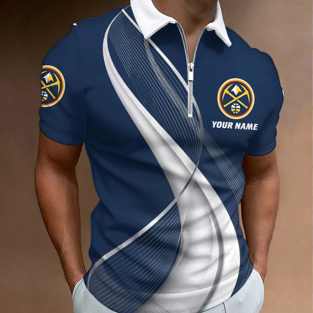 LIMITED EDITION - NEW CUSTOMIZED NBA08 DNU DENVER NUGGETS POLO SHIRT, ZIP POLO SHIRT & T-SHIRTS