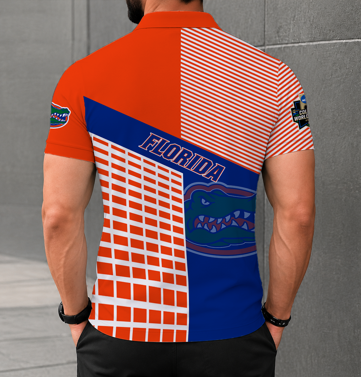 VIRAL EDITION - NEW CUSTOMIZED NCAA CWS08 FLG FLORIDA GATORS POLO SHIRT