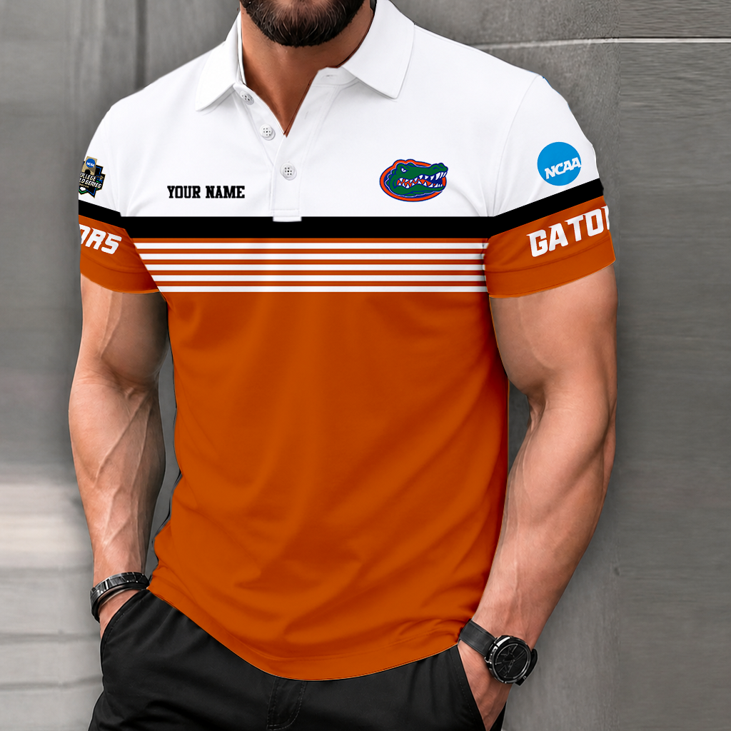 LIMITED EDITION - NEW CUSTOMIZED NCAA CWS08 FLG FLORIDA GATORS POLO SHIRT